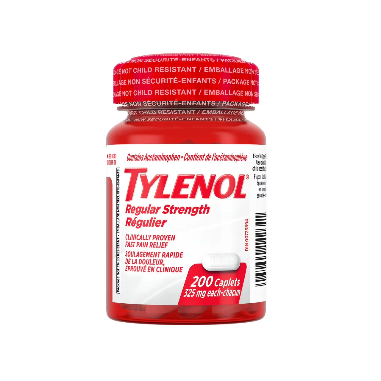 Tylenol Regular Strength Acetaminophen 325 mg | 200 Caplets