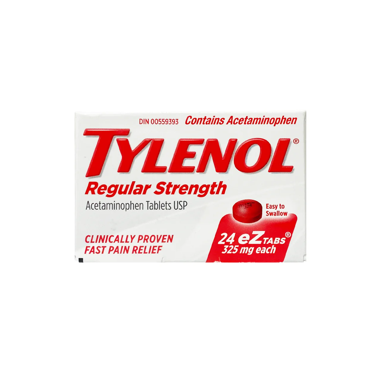 Tylenol - Acetaminophen 325 mg, Regular Strength | 24 eZ tabs