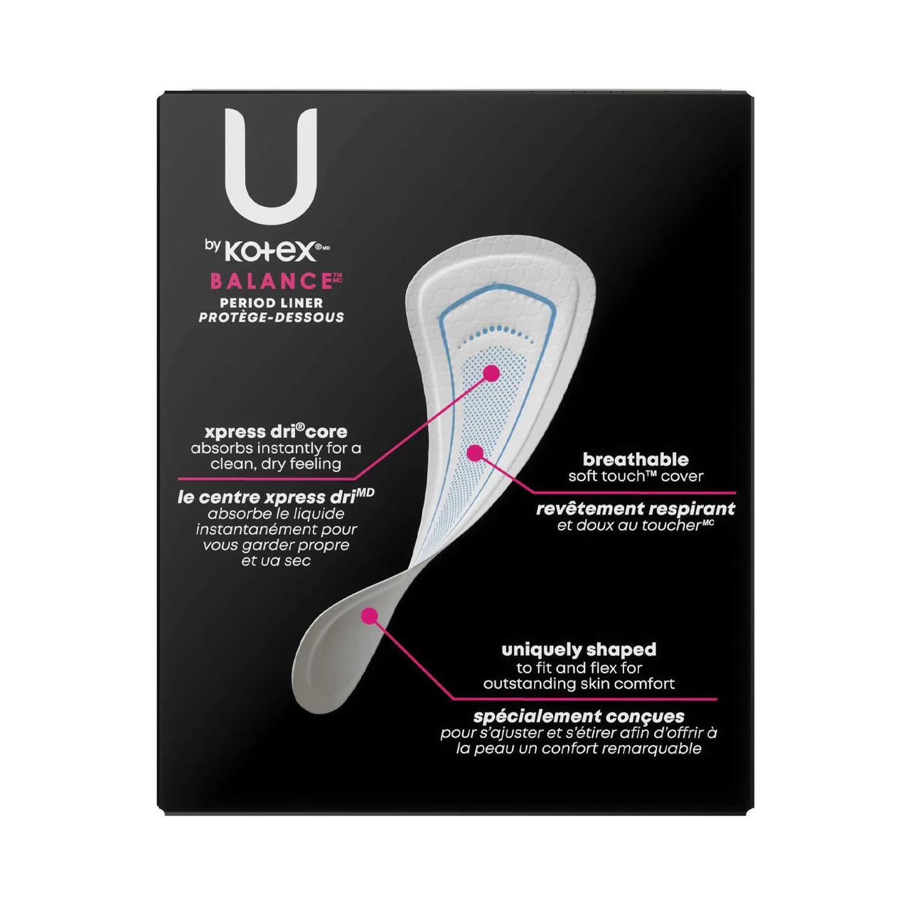 U by Kotex - Balance Daily Liner - Regular | 40 Liners - Image 2