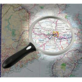UltraOptix 5" Round LED Lighted 2x Magnifier with 6x Bifocal