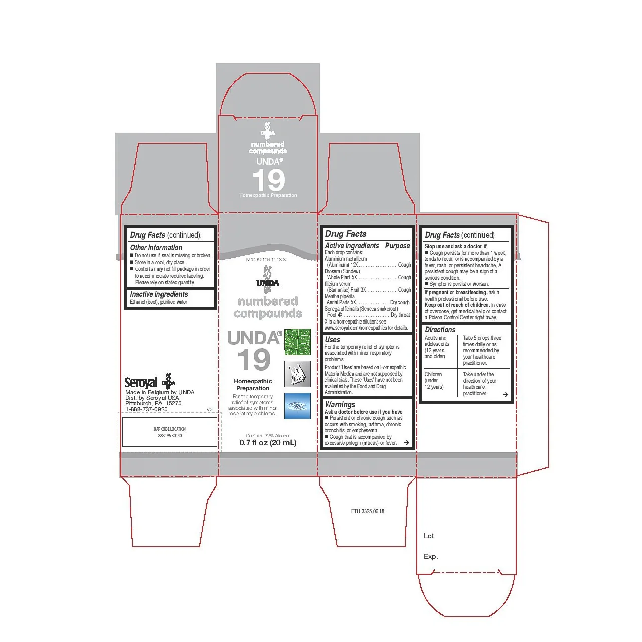 UNDA - Homeopathic Preparation #19 | 20 mL - Image 2