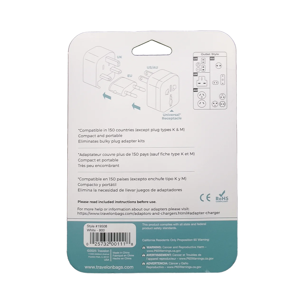 Travelon - Universal Adapter Plug | 1 Set - Image 2