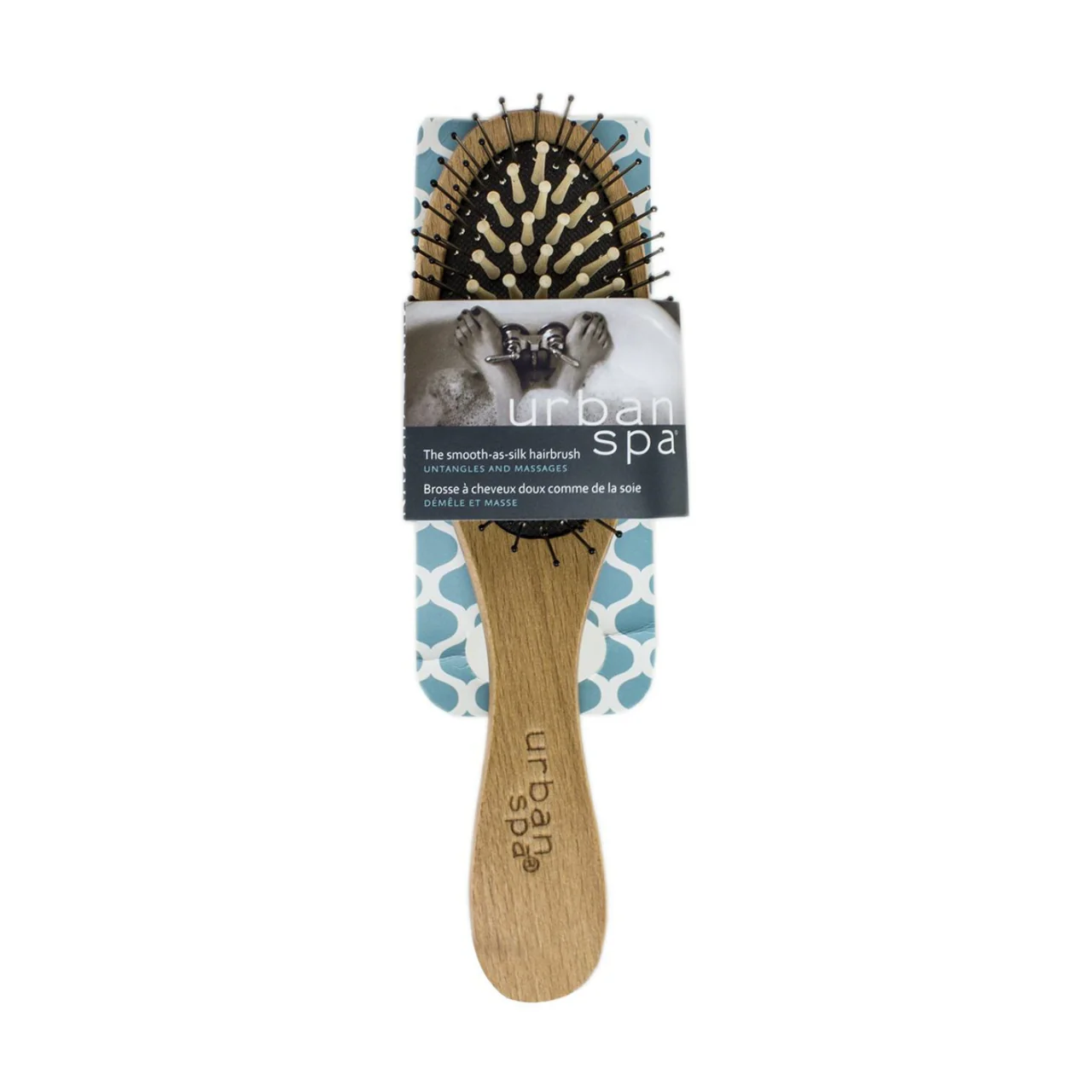 Urban Spa - Smooth As Silk Wood Hairbrush