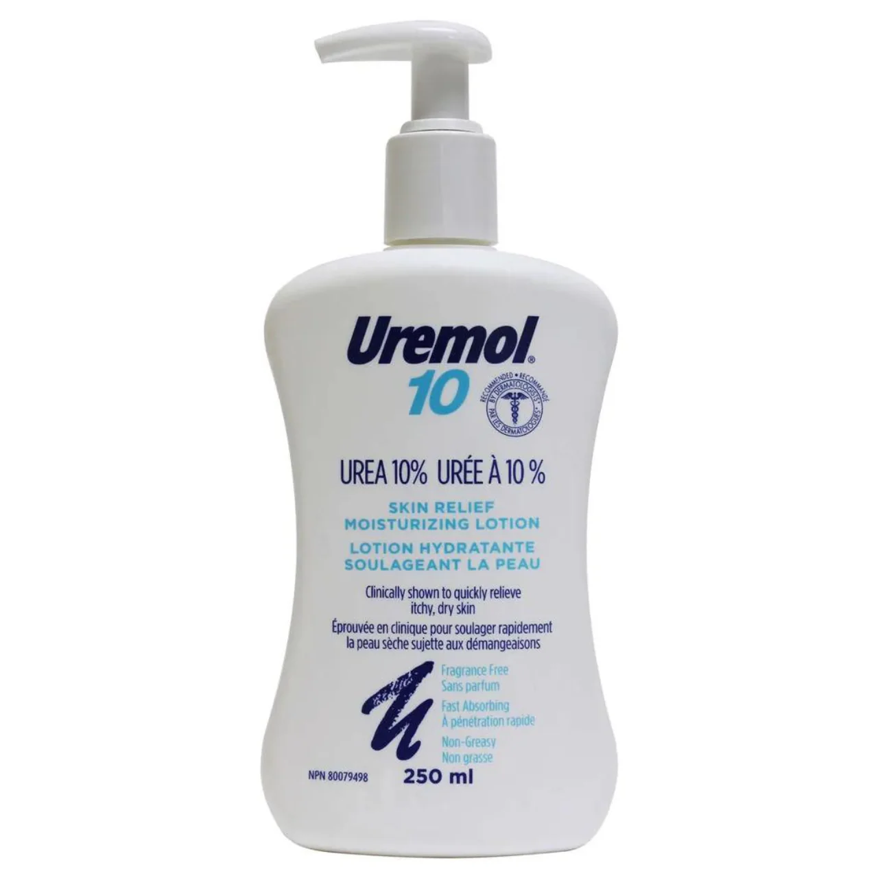 Uremol - 10 Urea 10% - Skin Relief Moisturizing Lotion - Fragrance Free - Fast Absorbing - Non Greasy | 250 mL