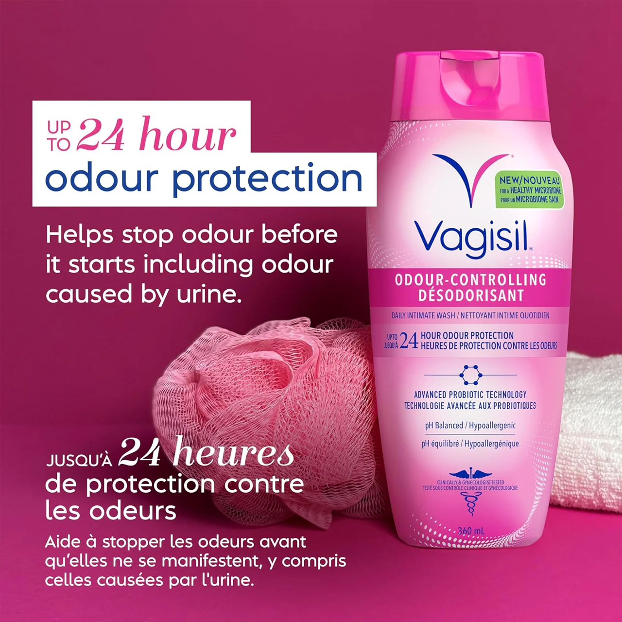 Vagisil - Odour-Controlling Daily Intimate Wash | 360 mL - Image 2