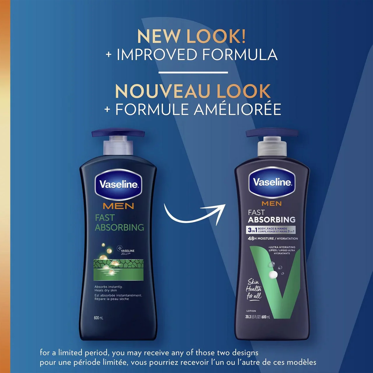 Vaseline Men - Repairing Moisture Fast Absorbing | 600 mL - Image 3