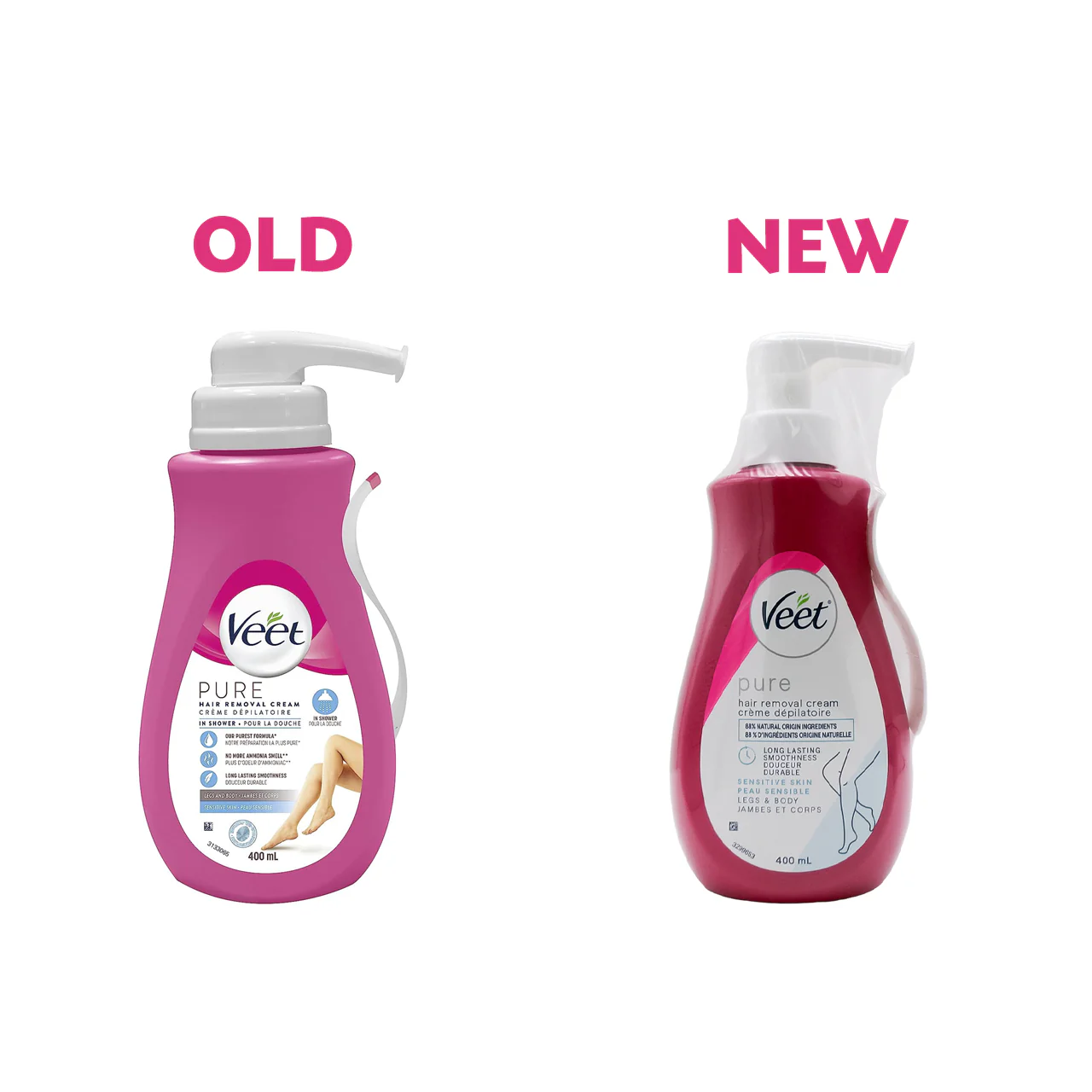 Veet - Pure Hair Removal Cream for Sensitive Skin | 400 mL - Image 2