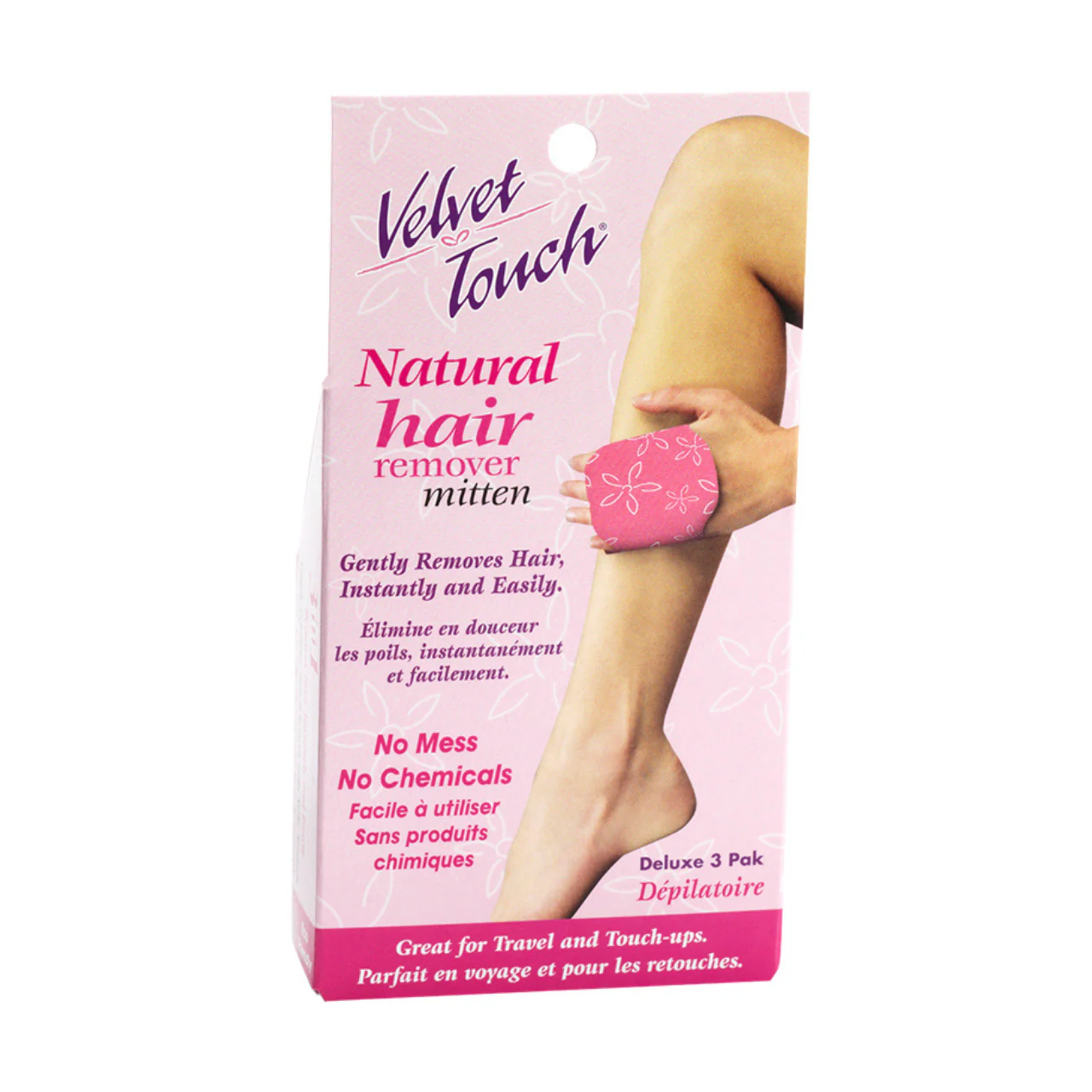 Velvet Touch - Natural Hair Remover Mitten | 3 Pack