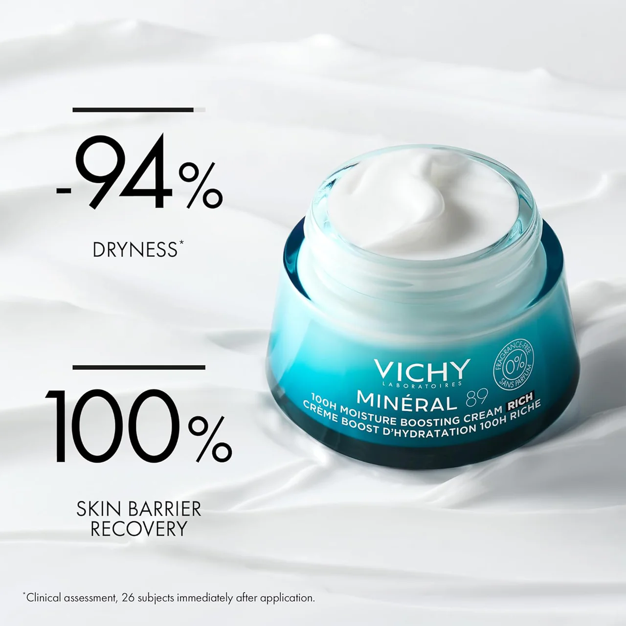 Vichy - Minéral 89 Moisture Boosting Cream 100H , Fragrance Free | 50 mL - Image 4