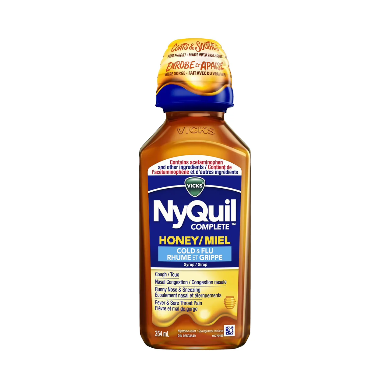Vicks - NyQuil Complete Honey Cold & Flu | 354 mL