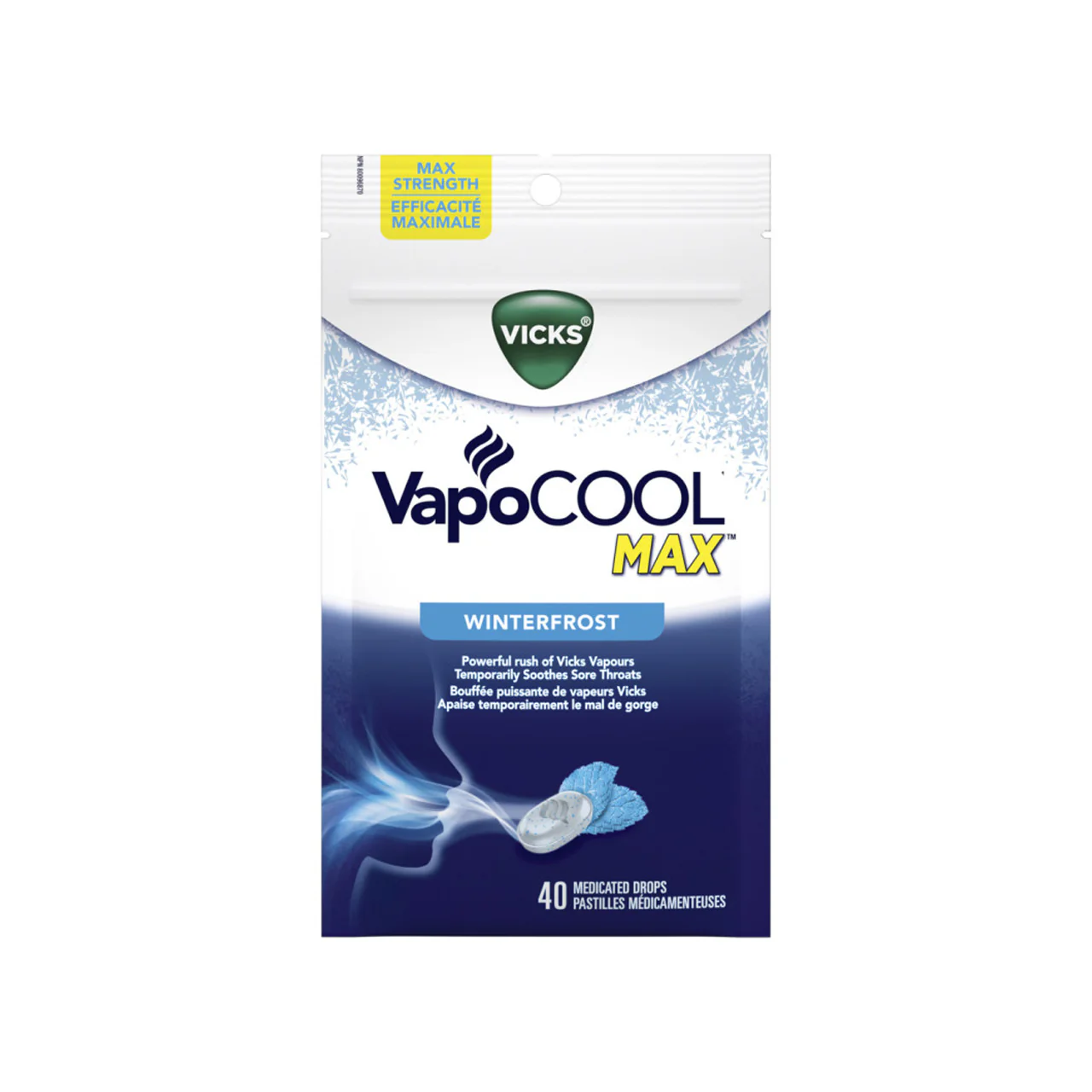 Vicks - VapoCOOL Max, Winter Frost | 40 Medicated Drops