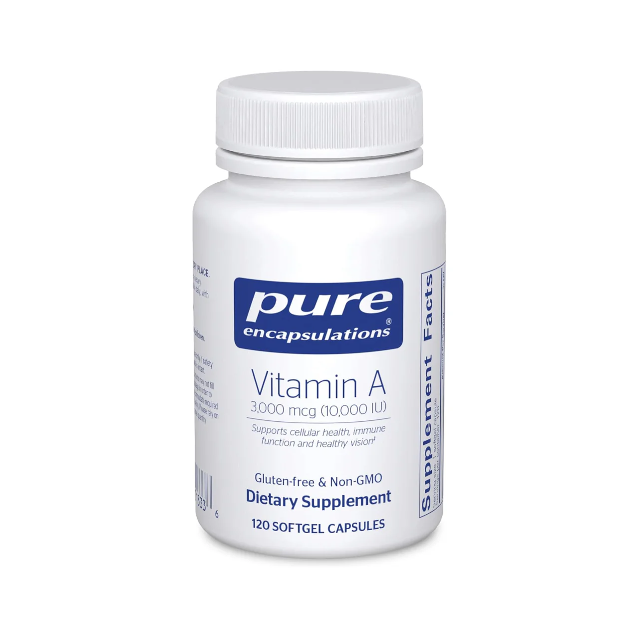 Pure Encapsulations - Vitamin A 10000 IU | 120 CapsulesĀ