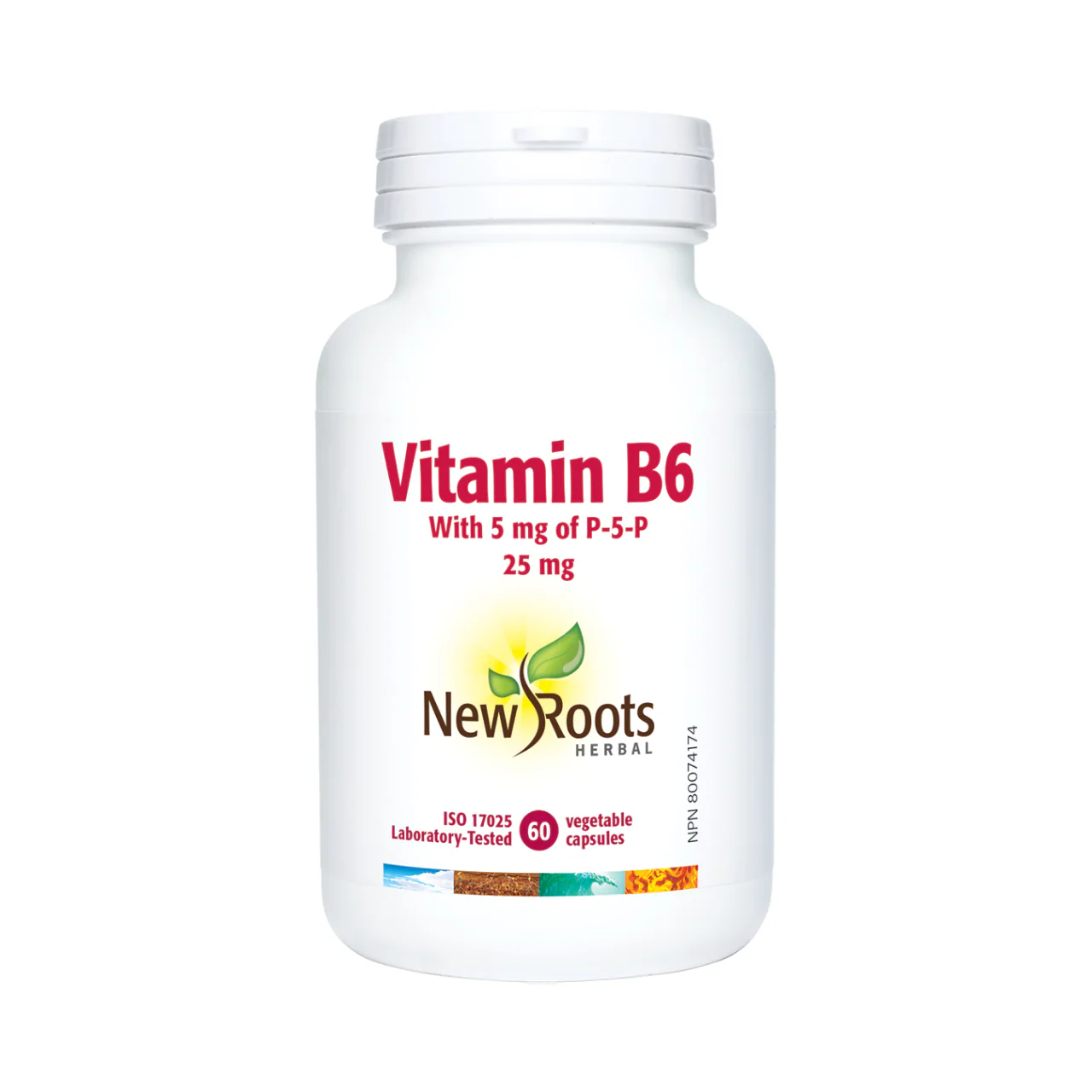 New Roots - Vitamin B6 With 5 mg Of P‑5‑P 25 mg | 60 Capsules