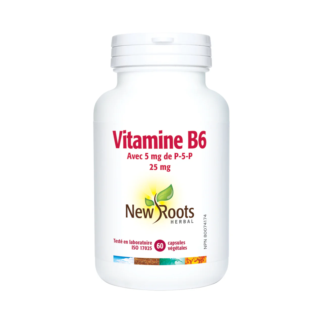 New Roots - Vitamin B6 With 5 mg Of P‑5‑P 25 mg | 60 Capsules - Image 2