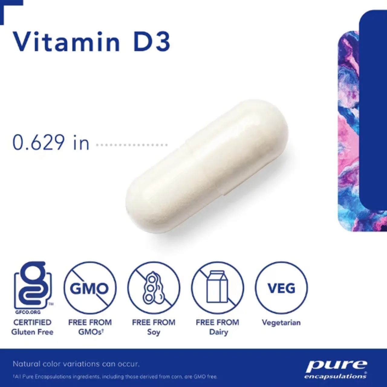 Pure Encapsulations - Vitamin D3 1000 IU | 120 CapsulesĀ - Image 3