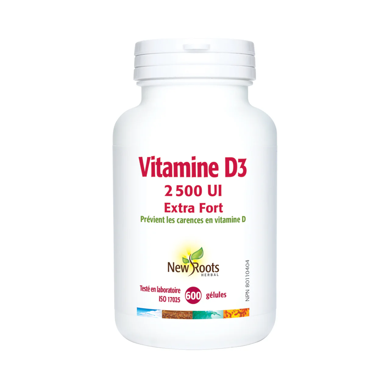 New Roots - Vitamin D3 2,500 IU Extra Strength | 600 Softgels - Image 2