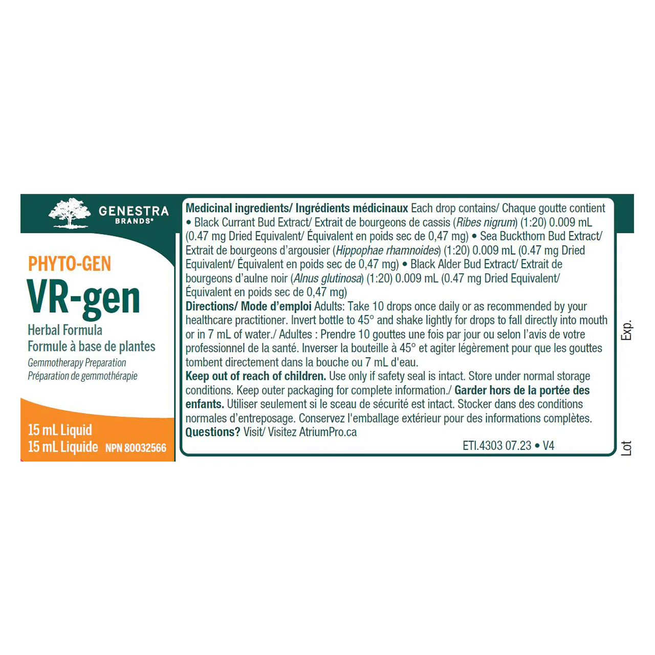 Genestra - VR-gen | 15 mL  - Image 4