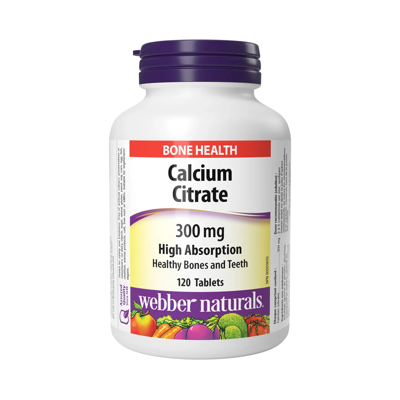 Webber Naturals - Bone Health Calcium Citrate 300 mg | 120 Tablets
