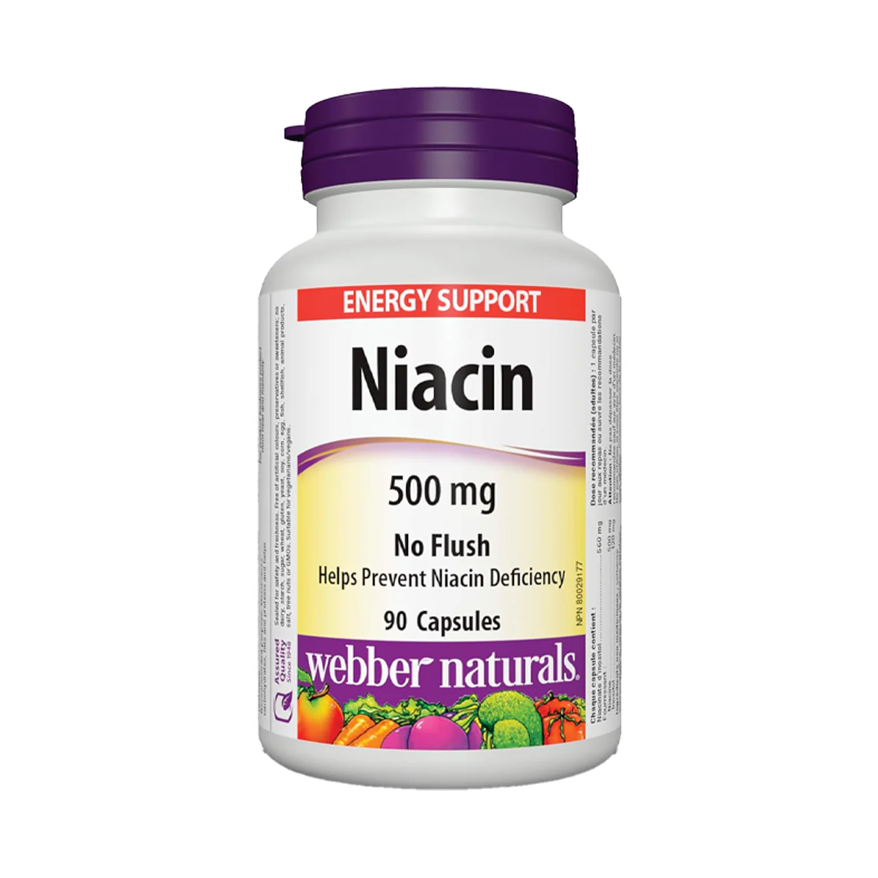 Webber Naturals - Niacin 500 mg No Flush | 90 Capsules