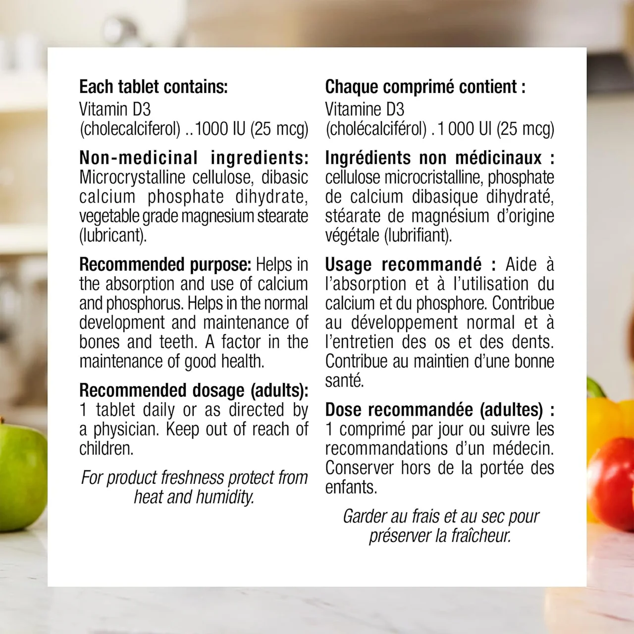 Webber Naturals - Vitamin D3 - 1000 IU | BONUS 240+20 Tablets - Image 4