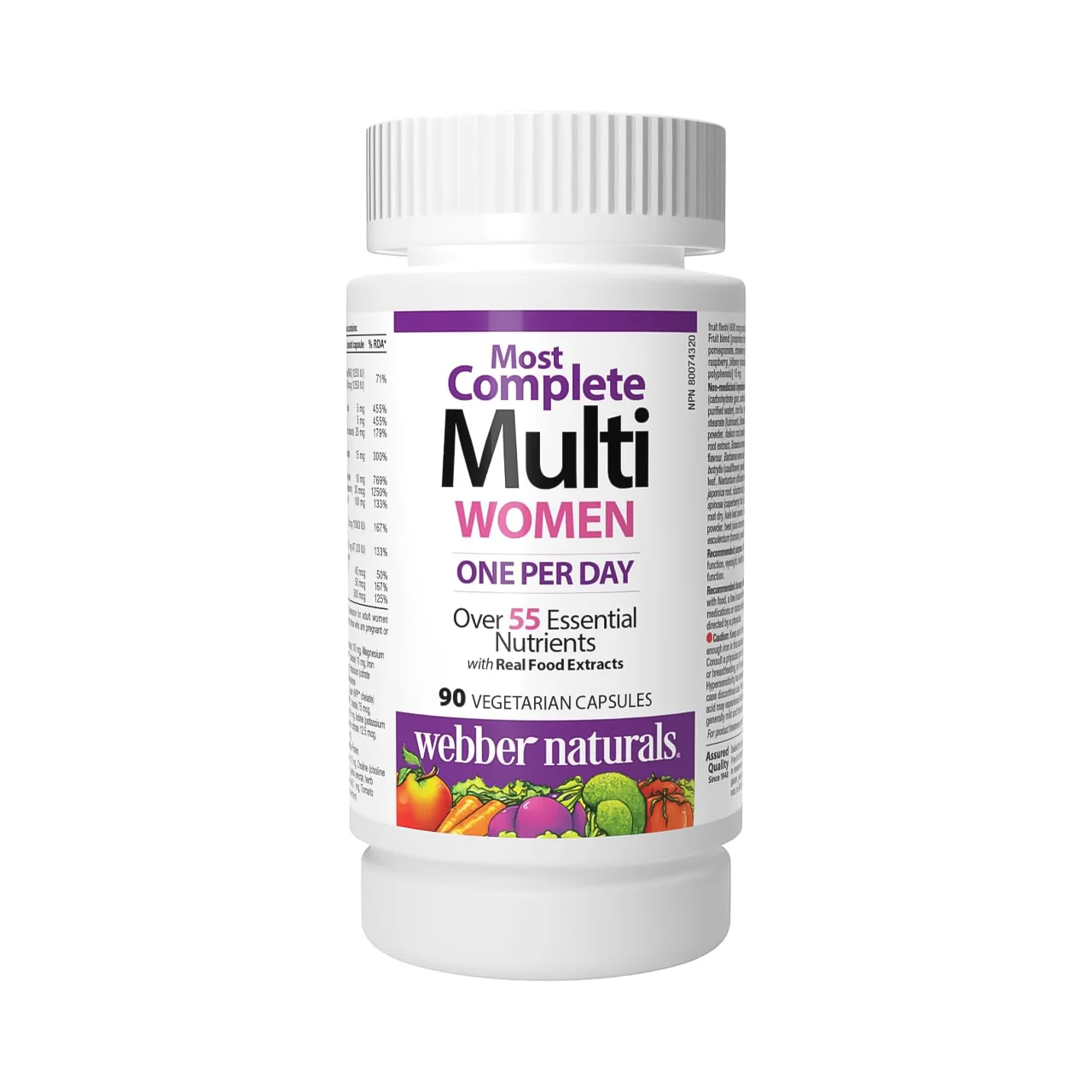 Webber Naturals - Women's Most Complete Multi | 90 Vegetarian Capsules