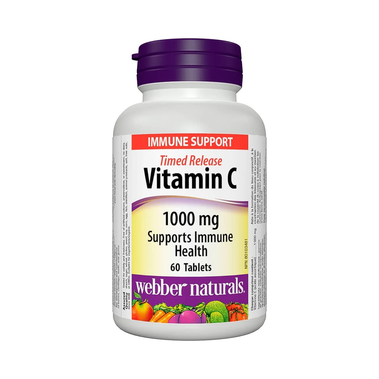 Webber Naturals - Timed Release Vitamin C 1000 mg | 60 Tablets
