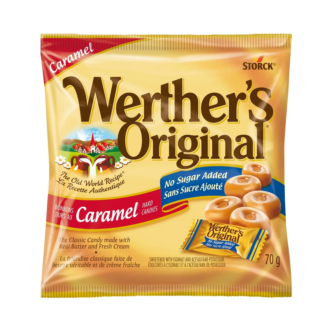 Werther’s Original - No Sugar Added Caramel Hard Candy | 70 g
