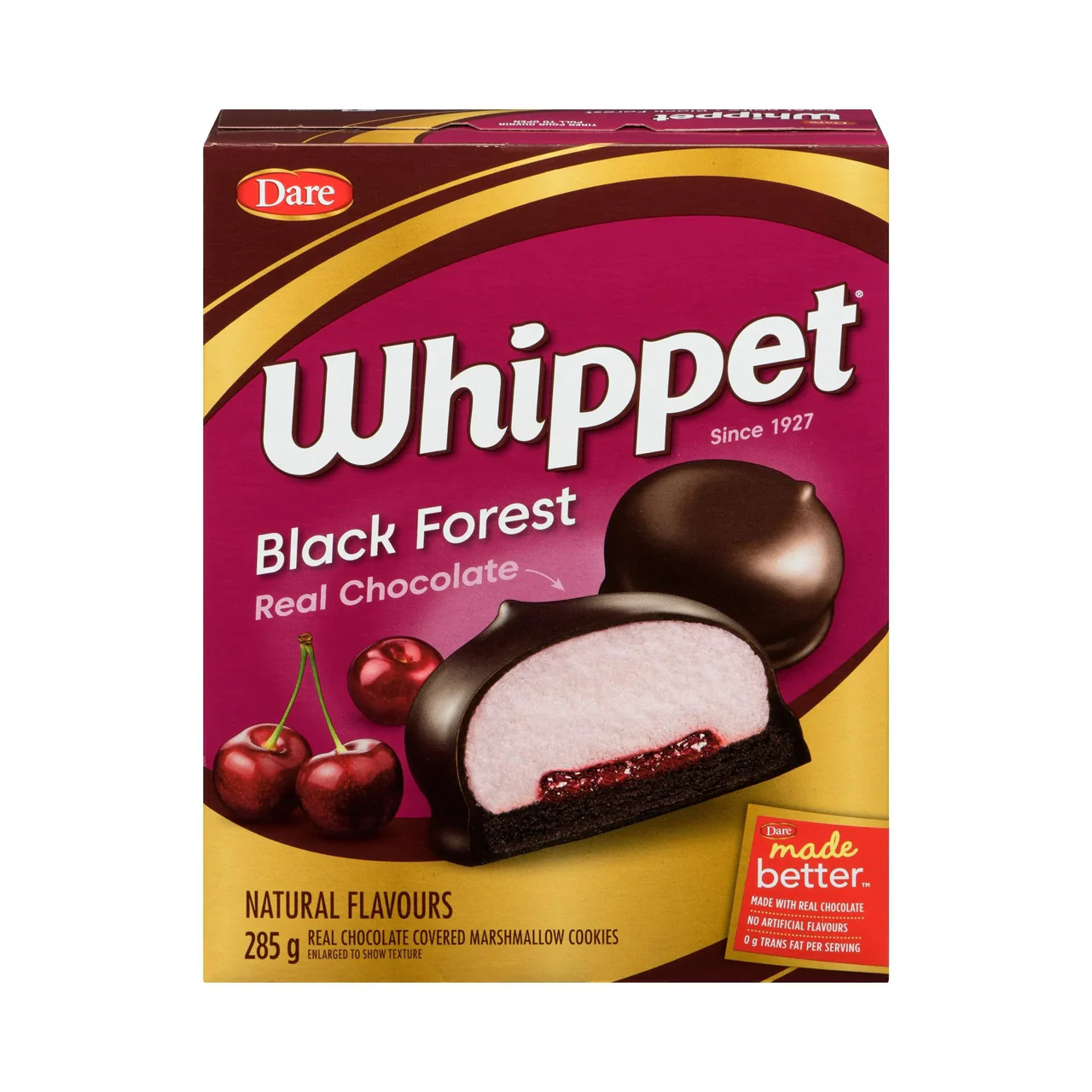 Dare - Whippet Black Forest Chocolate Covered Marshmallow Cookies | 285 g