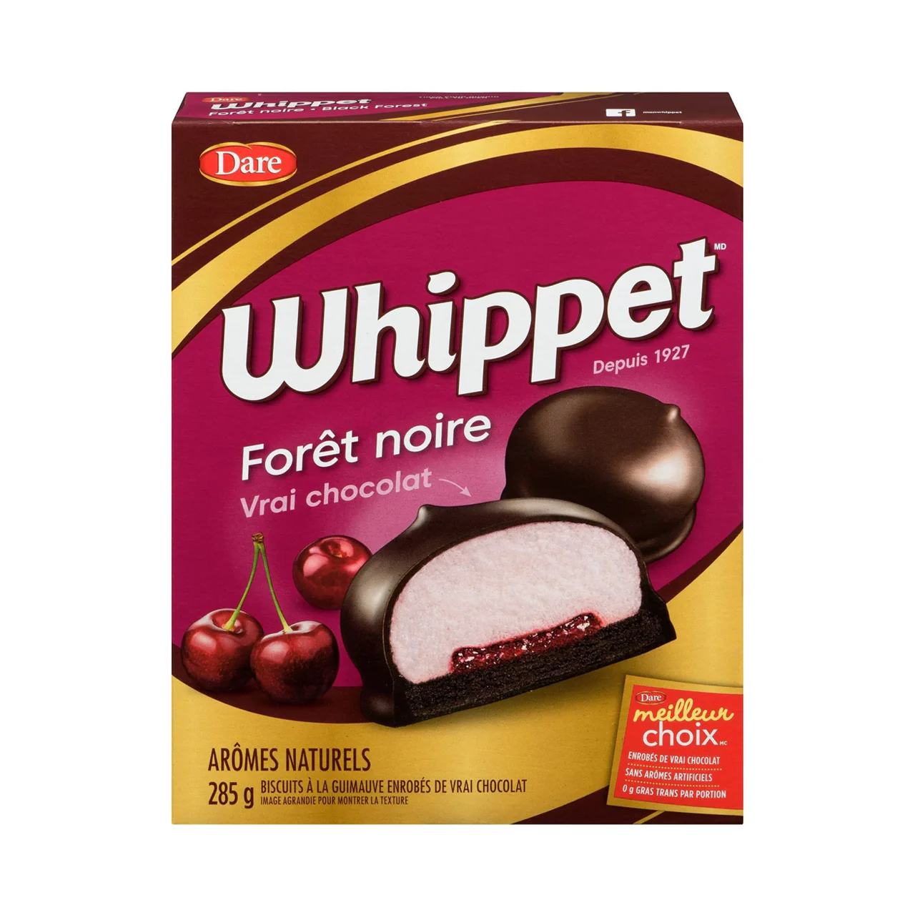Dare - Whippet Black Forest Chocolate Covered Marshmallow Cookies | 285 g - Image 2