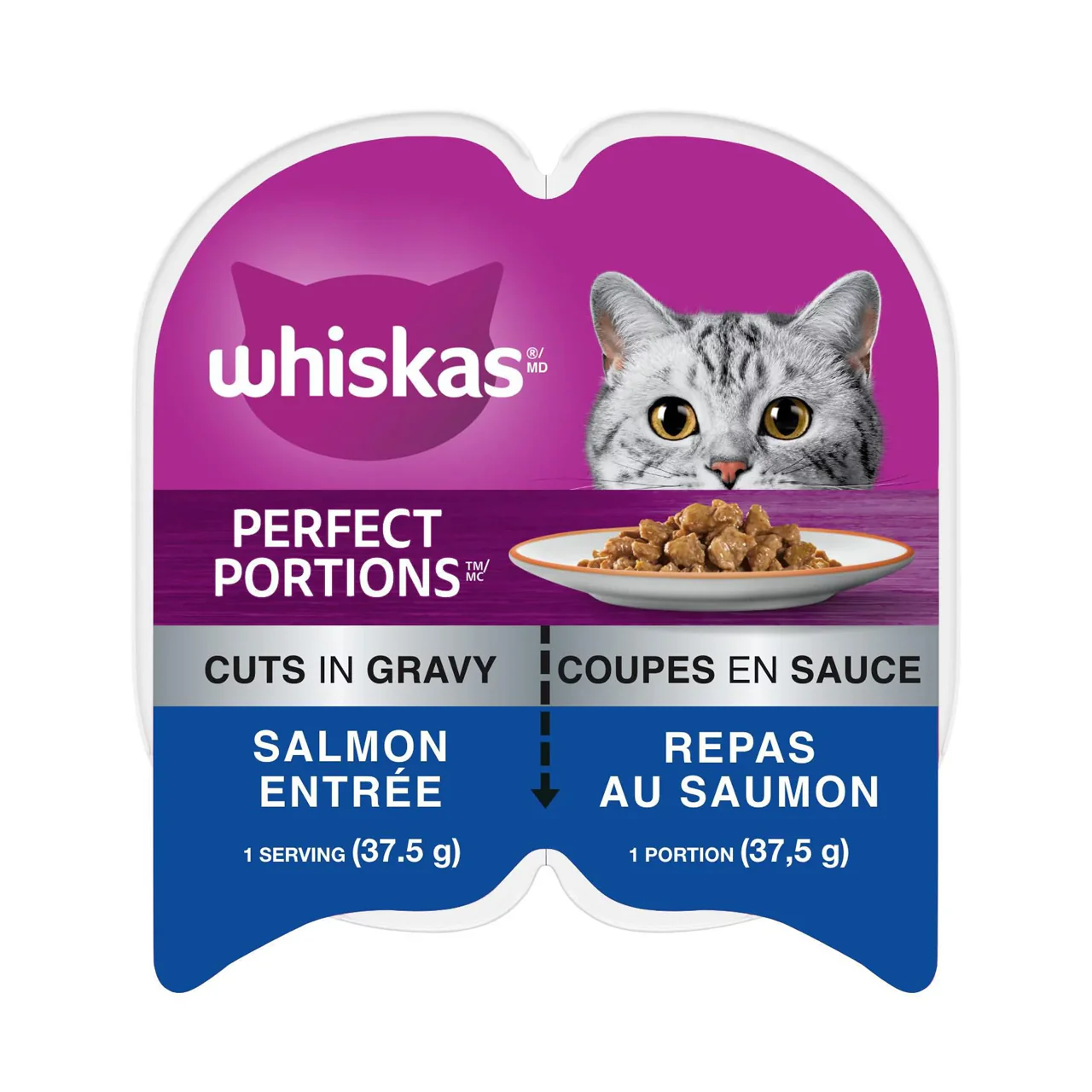 Whiskas - Perfect Portions Cuts in Gravy - Salmon Entrée | 75 g