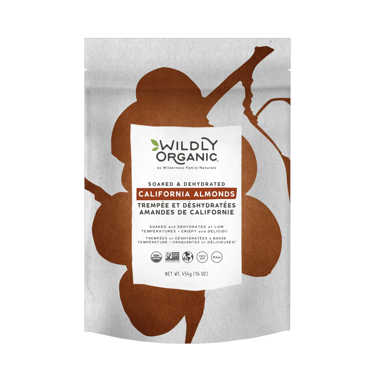 Wildly Organic - Almonds Soaked & Dehydrated | 454 g