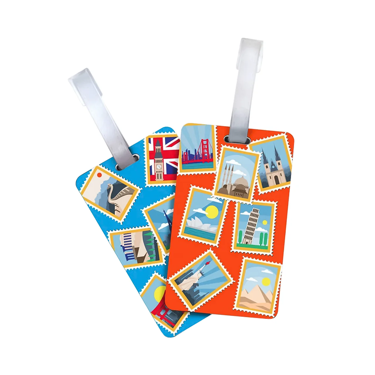 Travelon - Set of 2 Luggage Tags, World Attraction