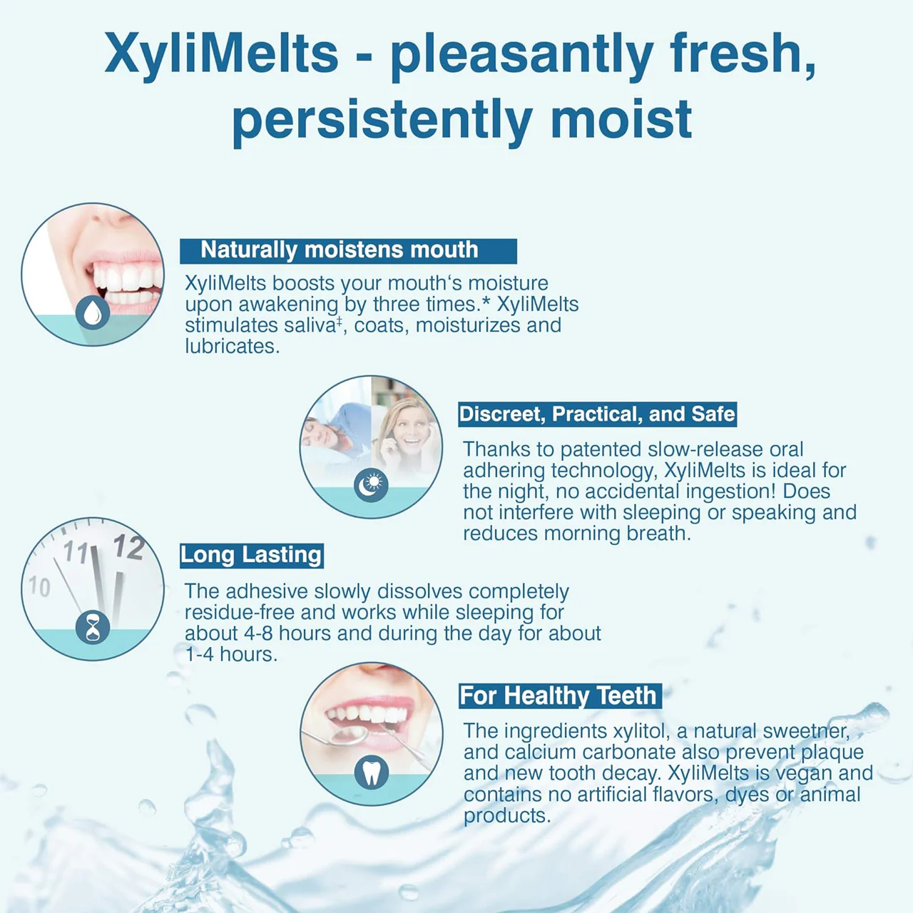 Xylimelts - Dry Mouth Stick on Melts - Mint Free | 40 Melts - Image 3