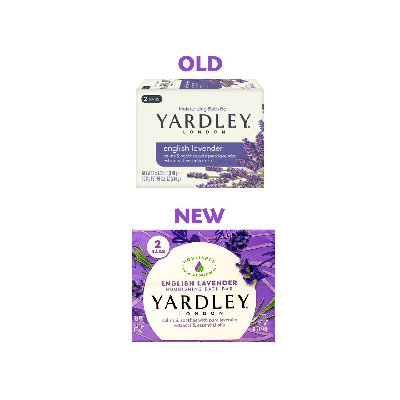 Yardley London - English Lavender Nourishing Bath Bar | 2 Bars - Image 2