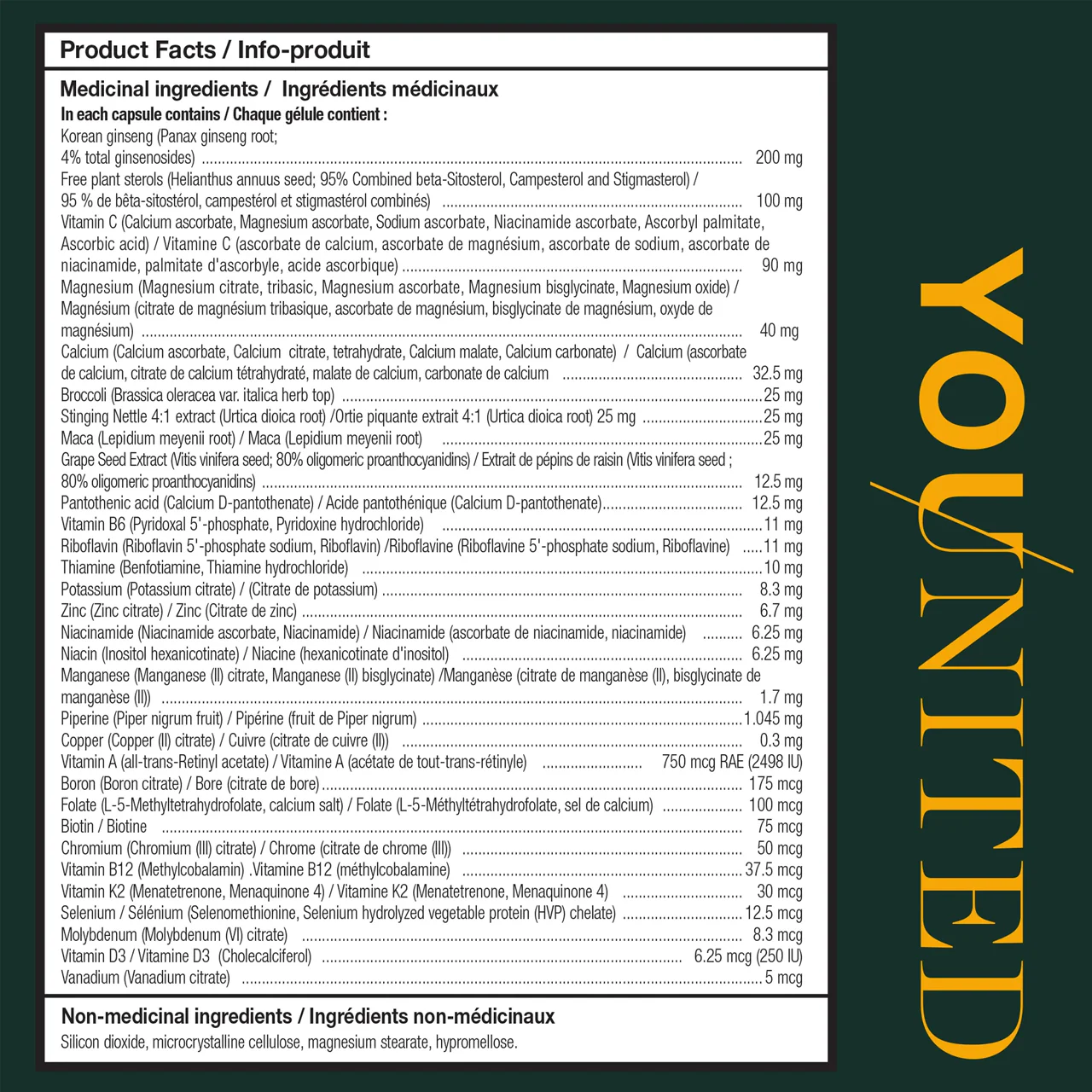 Younited - Active Men's Multi Formula | 120 Veggie Capsules - Image 2